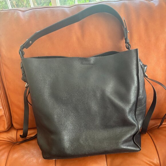 All Saints Handbags - All Saints black leather tote